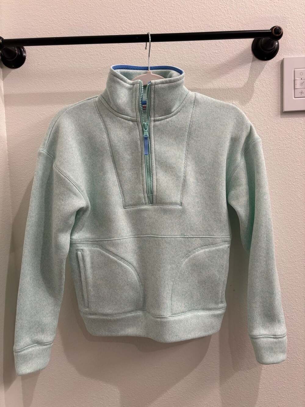 Vineyard Vines Half Zip Sweater Size XXS Mint Green Pullover